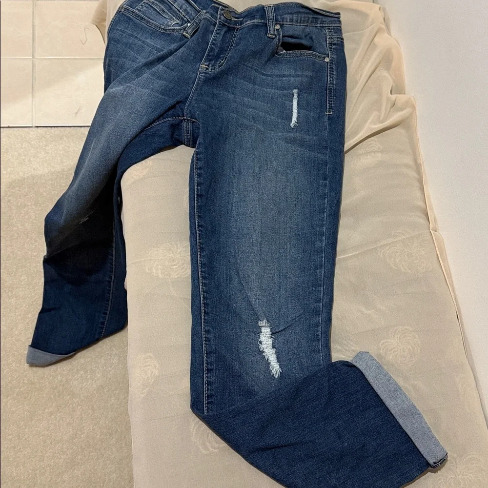 Earl Jeans Dark Blue boyfriend cut Jeans for Women